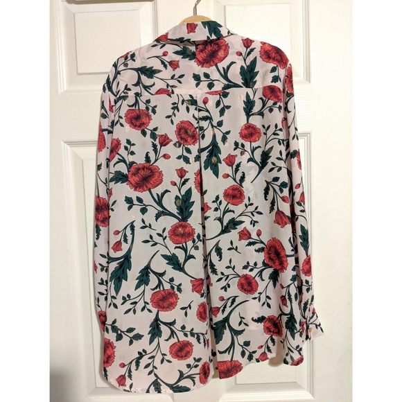 Ivanka Trump floral button down blouse - Picture 2 of 8